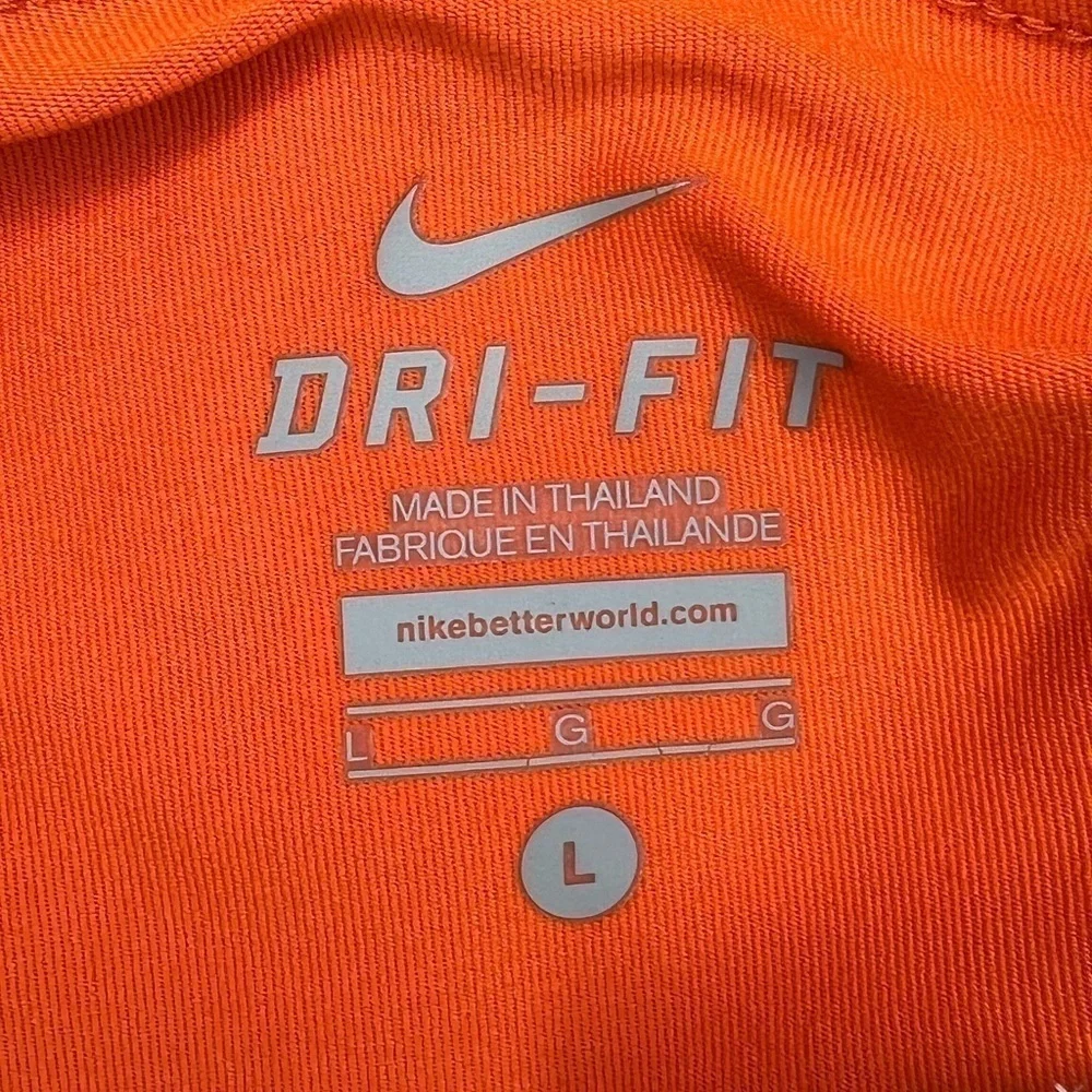 Nike Dri-Fit 2-in-1 Pink & Orange Compression Mesh Running Shorts - Size Large